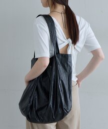 【A4収納可】エコレザービッグトート
