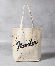 NUMBER (N)INE（ナンバーナイン）の「HAND PAINTED Number⑨ CANVAS TOTE BAG / ハンドペイント ナンバーナインロゴ キャンバス トートバッグ（トートバッグ）」