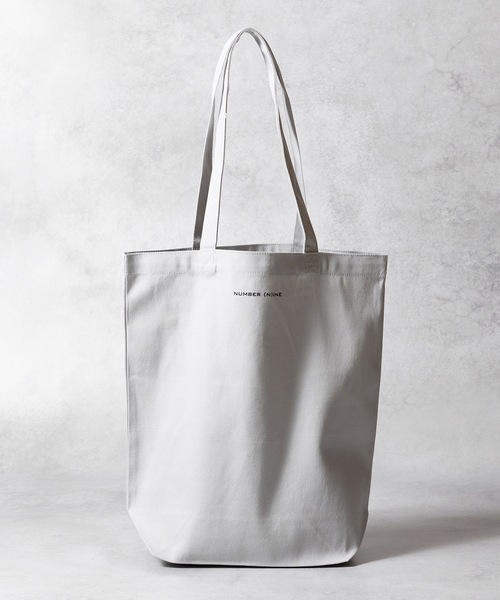 NUMBER (N)INE(ナンバーナイン)の「HAND PAINTED Number⑨ CANVAS TOTE BAG / ハンドペイント ナンバーナインロゴ キャンバス トートバッグ(トートバッグ・メンズ・アイボリー/ブラック/ライトグレー・FREE)」の15枚目の写真