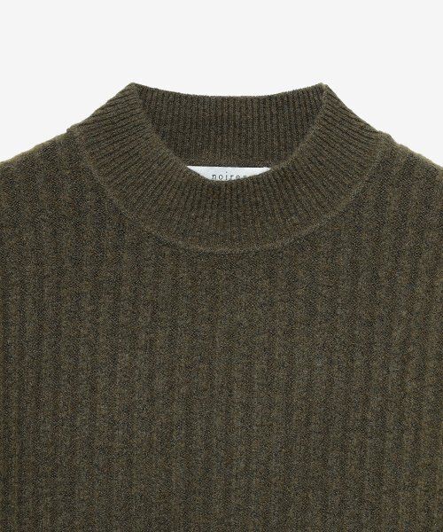 NOIRER(ノイア)の「キャメルリブモックネックスウェット(カーキ)(ニット/セーター・メンズ・その他・48/50)」の4枚目の写真