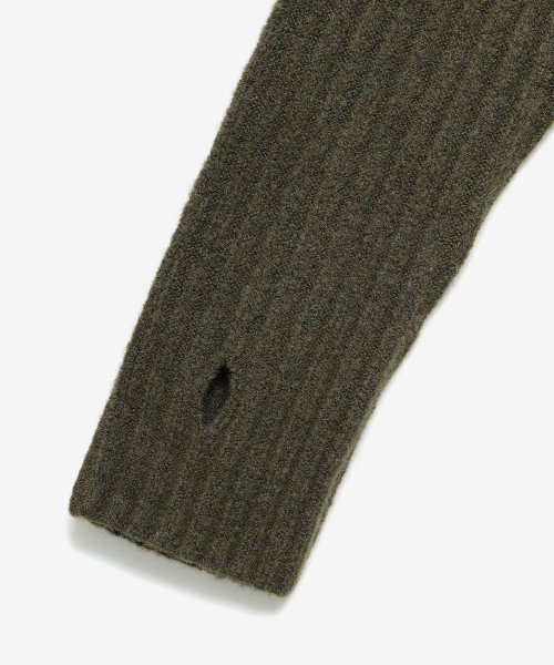 NOIRER(ノイア)の「キャメルリブモックネックスウェット(カーキ)(ニット/セーター・メンズ・その他・48/50)」の5枚目の写真