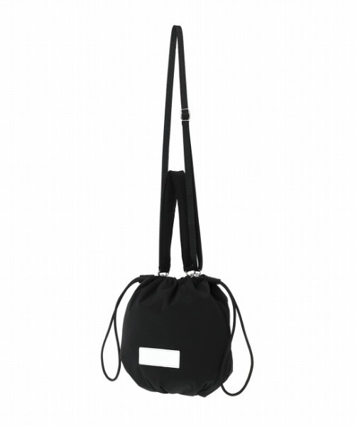 Manhattan Portage（マンハッタンポーテージ）の「Rose Hill Drawstring Bag Padded Polyester Poplin（ショルダーバッグ・レディース・ブラック・X-SMALL）」の7枚目の写真