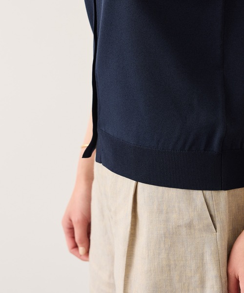 ROPE'(ロペ)の「ビッグカラーオフショルライクトップス/イージーケア(ニット/セーター・レディース・ネイビー/オフホワイト/ブラック・FREE)」の19枚目の写真