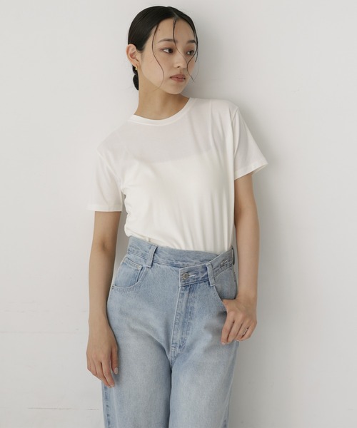  hellam（へラム）の「マルチウェイスカーフセットTシャツ（Tシャツ/カットソー・レディース・ホワイト/杢グレー/ブラック・FREE）」の13枚目の写真