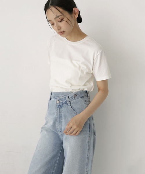  hellam（へラム）の「マルチウェイスカーフセットTシャツ（Tシャツ/カットソー・レディース・ホワイト/杢グレー/ブラック・FREE）」の14枚目の写真