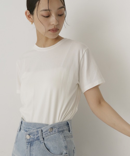  hellam（へラム）の「マルチウェイスカーフセットTシャツ（Tシャツ/カットソー・レディース・ホワイト/杢グレー/ブラック・FREE）」の17枚目の写真