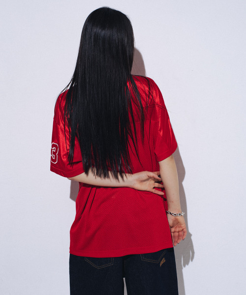 WKNDRS(ウィーキャンドース)の「CHAMPS LEAGUE JERSEY (RED)(Tシャツ/カットソー・レディース・その他・X-LARGE/MEDIUM/LARGE)」の7枚目の写真