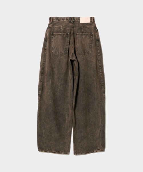beautiful people（ビューティフルピープル）の「selvedge obsession selvedge denim o/d tuck wide pants（デニムパンツ・レディース・ブラウン/グレー・36/38）」の3枚目の写真