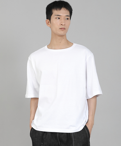 SAINTCREW(セントクルー)の「無地Rネック5部半袖TシャツRHR-896ホワイト(Tシャツ/カットソー・メンズ・その他・MEDIUM/LARGE/XXX-LARGE/XXXX-LARGE/XX-LARGE/X-LARGE)」の1枚目の写真