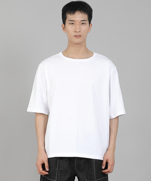 SAINTCREW(セントクルー)の「無地Rネック5部半袖TシャツRHR-896ホワイト(Tシャツ/カットソー・メンズ・その他・MEDIUM/LARGE/XXX-LARGE/XXXX-LARGE/XX-LARGE/X-LARGE)」の2枚目の写真
