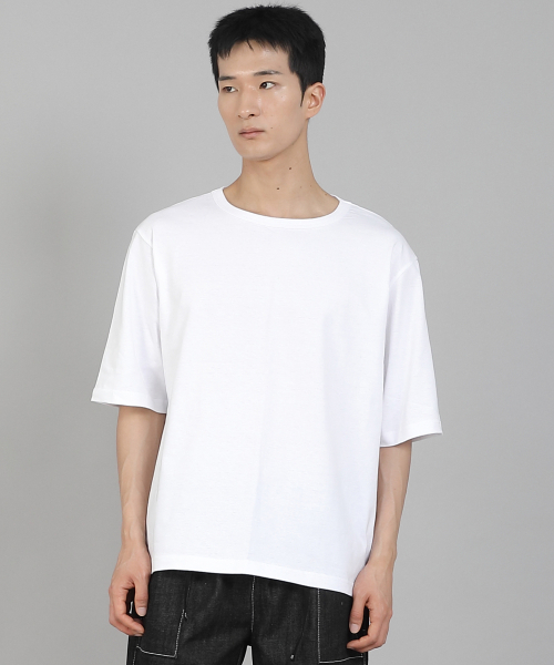SAINTCREW(セントクルー)の「無地Rネック5部半袖TシャツRHR-896ホワイト(Tシャツ/カットソー・メンズ・その他・MEDIUM/LARGE/XXX-LARGE/XXXX-LARGE/XX-LARGE/X-LARGE)」の3枚目の写真