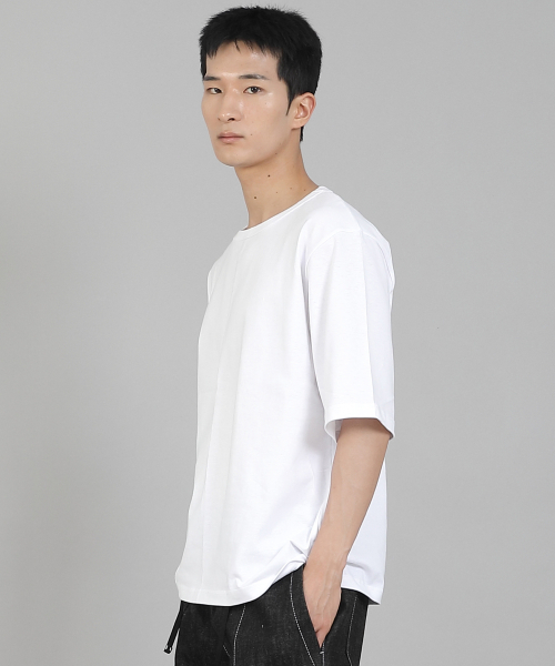 SAINTCREW(セントクルー)の「無地Rネック5部半袖TシャツRHR-896ホワイト(Tシャツ/カットソー・メンズ・その他・MEDIUM/LARGE/XXX-LARGE/XXXX-LARGE/XX-LARGE/X-LARGE)」の4枚目の写真