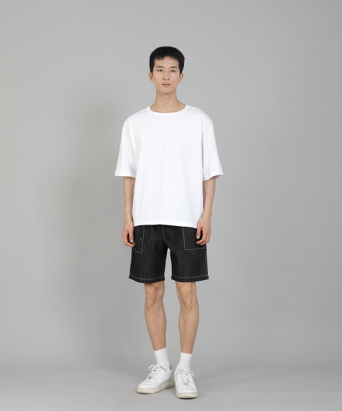 SAINTCREW(セントクルー)の「無地Rネック5部半袖TシャツRHR-896ホワイト(Tシャツ/カットソー・メンズ・その他・MEDIUM/LARGE/XXX-LARGE/XXXX-LARGE/XX-LARGE/X-LARGE)」の7枚目の写真