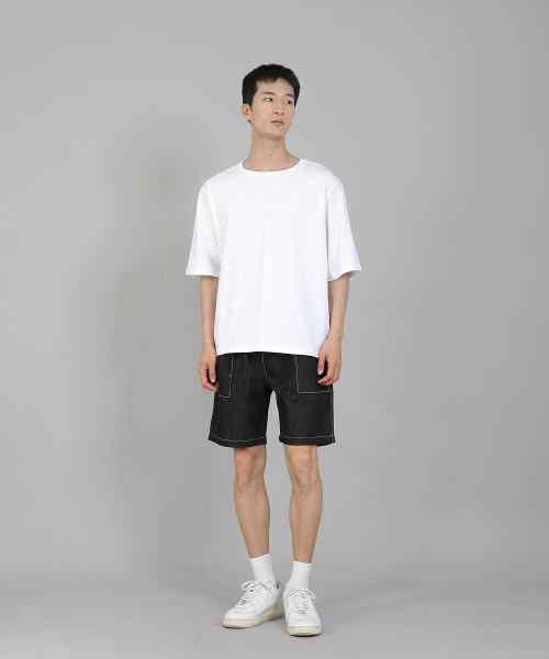 SAINTCREW(セントクルー)の「無地Rネック5部半袖TシャツRHR-896ホワイト(Tシャツ/カットソー・メンズ・その他・MEDIUM/LARGE/XXX-LARGE/XXXX-LARGE/XX-LARGE/X-LARGE)」の8枚目の写真