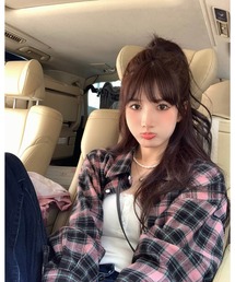 羽織りに最適♪リネン風 オーバーシャツ