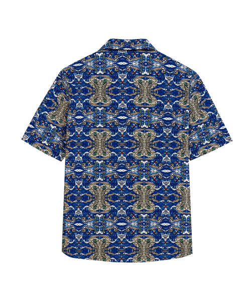 THESHIRTHOUSE(ザシャツハウス)の「ハワイアンシャツ ワイキキサーフクラブ インディゴ メンズ レディース(シャツ/ブラウス・メンズ・ネイビー・3/2/1)」の2枚目の写真