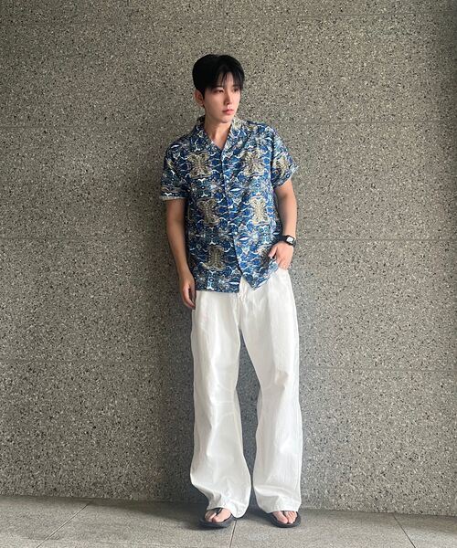 THESHIRTHOUSE(ザシャツハウス)の「ハワイアンシャツ ワイキキサーフクラブ インディゴ メンズ レディース(シャツ/ブラウス・メンズ・ネイビー・3/2/1)」の4枚目の写真