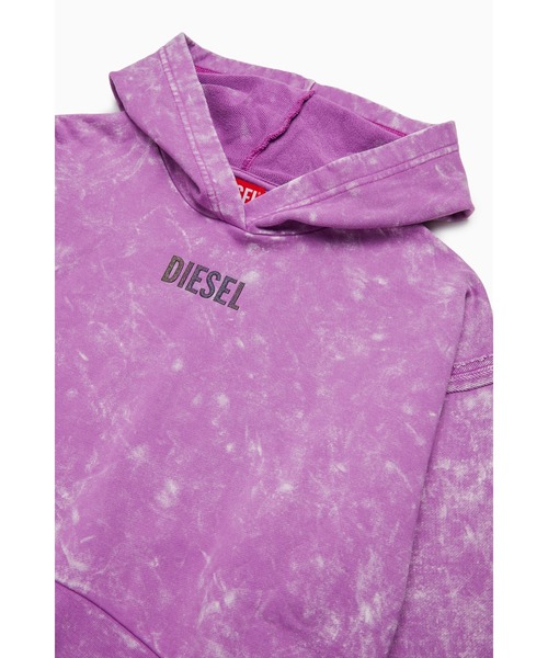 DIESEL(ディーゼル)の「キッズ プルオーバーパーカー SLOXY(パーカー・キッズ・パープル/ライトブルー・4Y/14Y/8Y/6Y/12Y/10Y)」の4枚目の写真