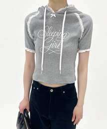 EDIT. FOR LULU | 【YUHAN WANG/ユハン ワン】lace trim hoodie(Tシャツ/カットソー)