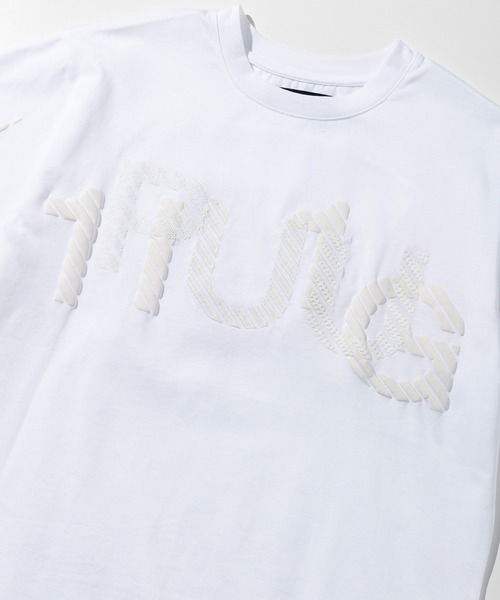 1PIU1UGUALE3 RELAX (ウノピゥウノウグァーレトレ リラックス)の「1PIU1UGUALE3 RELAX(ウノピゥウノウグァーレトレ リラックス)発泡プリント シャドウロゴ半袖Tシャツ(Tシャツ/カットソー・メンズ・ブラック/ホワイト・S/M/L/XL/XXL)」の19枚目の写真