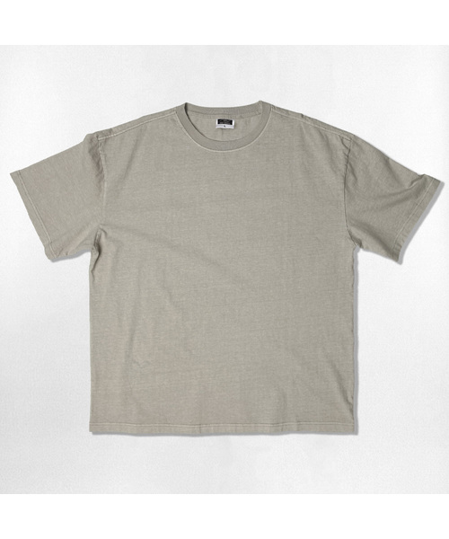 NOTUSUAL(ノットユージュアル)の「ユーズアルオーバーフィットピグメント半袖Tシャツ5カラー(Tシャツ/カットソー・レディース・ベージュ/ライトグレー/スカイブルー/チャコール/グリーン・SMALL/MEDIUM/LARGE/X-LARGE)」の1枚目の写真