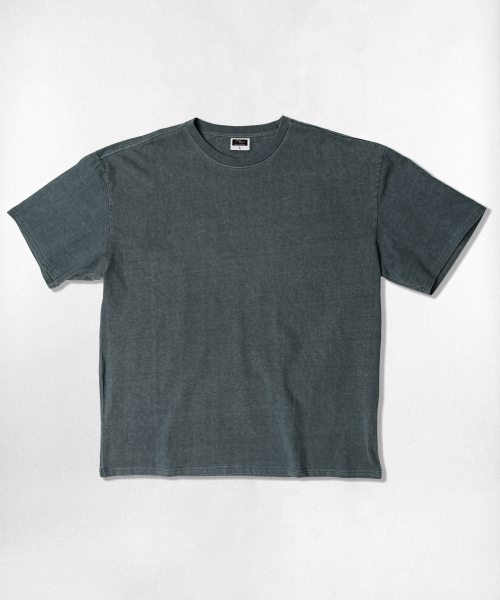 NOTUSUAL(ノットユージュアル)の「ユーズアルオーバーフィットピグメント半袖Tシャツ5カラー(Tシャツ/カットソー・レディース・ベージュ/ライトグレー/スカイブルー/チャコール/グリーン・SMALL/MEDIUM/LARGE/X-LARGE)」の9枚目の写真