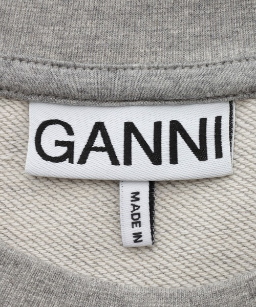 GANNI(ガニー)の「【GANNI for ADAM ET ROPE'】別注Isoli Crewneck BD Oversized(スウェット・レディース・チャコールグレー/グレー・S)」の4枚目の写真