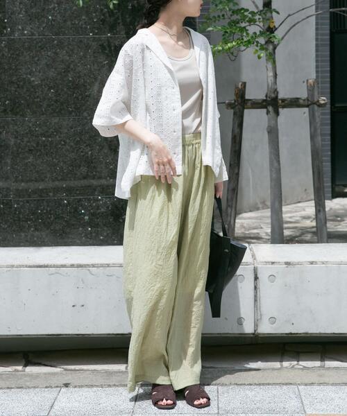 ITEMS URBANRESEARCH(アイテムズ アーバンリサーチ)の「レース開襟シャツ(シャツ/ブラウス・レディース・ブラック/ホワイト・FREE)」の7枚目の写真