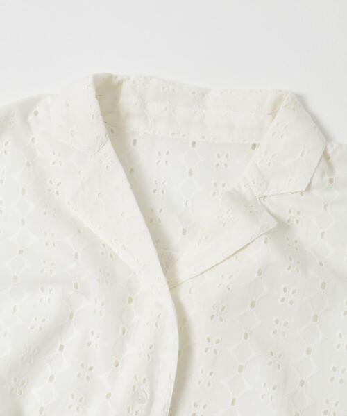 ITEMS URBANRESEARCH(アイテムズ アーバンリサーチ)の「レース開襟シャツ(シャツ/ブラウス・レディース・ブラック/ホワイト・FREE)」の10枚目の写真