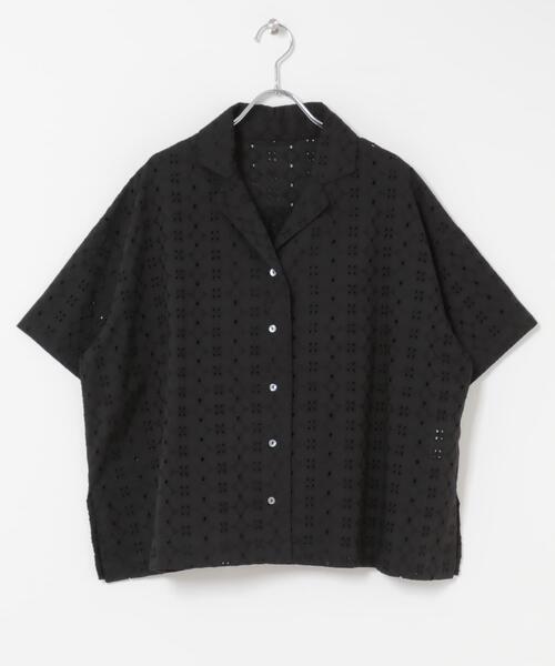 ITEMS URBANRESEARCH(アイテムズ アーバンリサーチ)の「レース開襟シャツ(シャツ/ブラウス・レディース・ブラック/ホワイト・FREE)」の18枚目の写真