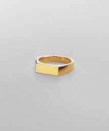 シルバー レクタングルシグネットリングGP
