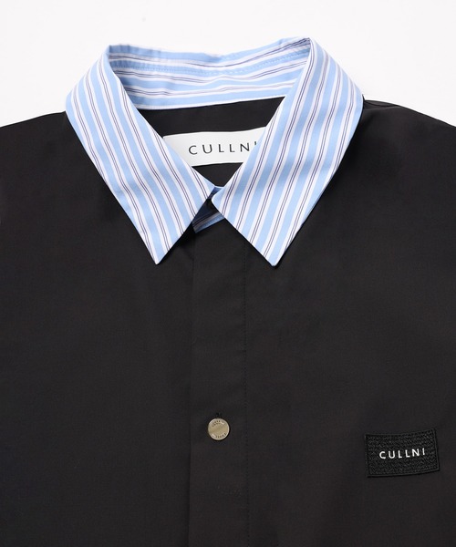 CULLNI(クルニ)の「High Count Broadcloth Embroidery Patch Long Sleeve Cleric Shirt(シャツ/ブラウス・メンズ・ピンク/ブラック・2/1)」の13枚目の写真