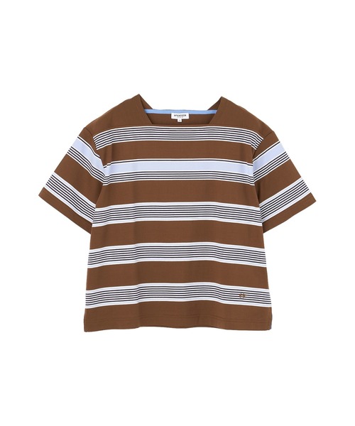 McGREGOR(マックレガー)の「パネルボーダーTシャツ(Tシャツ/カットソー・レディース・ネイビー/ブラウン/ナチュラル・L/M)」の18枚目の写真