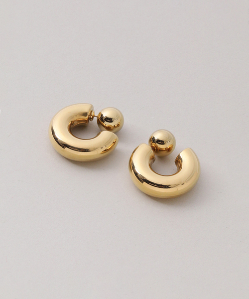 Noble(ノーブル)の「PETER+JUNE/ピーターアンドジューン Riley Jacket Hoops(ピアス(両耳用)・レディース・シルバー/ゴールド・FREE)」の5枚目の写真