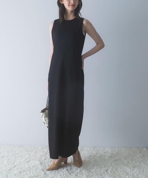 URBAN RESEARCH ROSSO WOMEN(アーバンリサーチ ロッソ)の「ストレートロングニットドレス(ワンピース・レディース・オフホワイト/ブラック・36/38)」の10枚目の写真