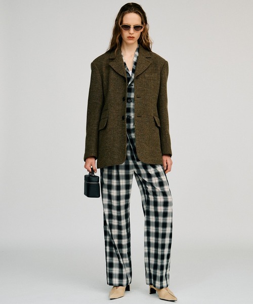 PRANK PROJECT(プランクプロジェクト)の「【2026Autumn Pre-Order】シルキーイージースラックス / Silky Easy Slacks(スラックス・レディース・ピンク/ブラック/マルチ・38/36)」の5枚目の写真