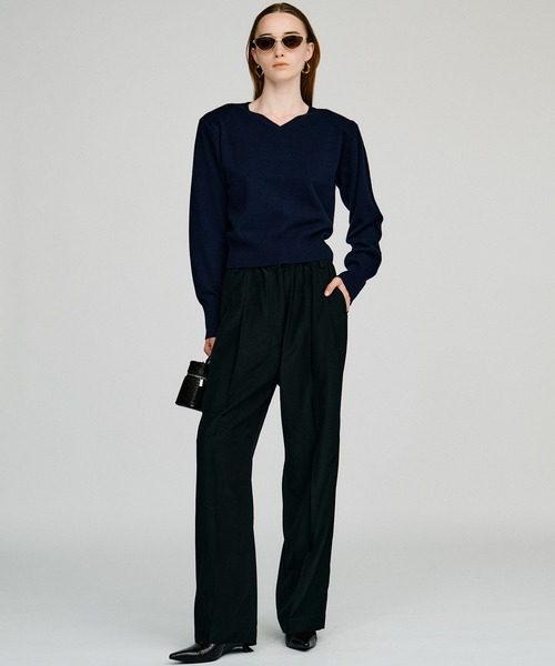 PRANK PROJECT(プランクプロジェクト)の「【2026Autumn Pre-Order】シルキーイージースラックス / Silky Easy Slacks(スラックス・レディース・ピンク/ブラック/マルチ・38/36)」の9枚目の写真