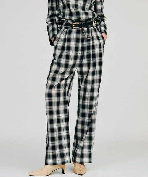 PRANK PROJECT(プランクプロジェクト)の「【2026Autumn Pre-Order】シルキーイージースラックス / Silky Easy Slacks(スラックス・レディース・ピンク/ブラック/マルチ・38/36)」の15枚目の写真