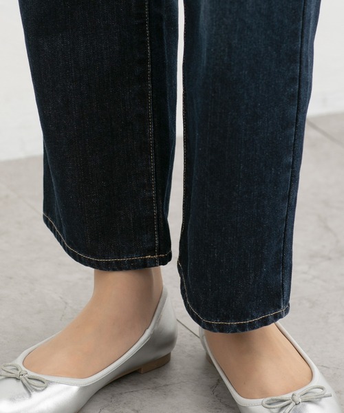Honeys(ハニーズ)の「レギュラーストレート(股下60cm)(デニムパンツ・レディース・グレー/ブルー/ダークインディゴブルー・SS/S/M/LL/L/3L)」の17枚目の写真