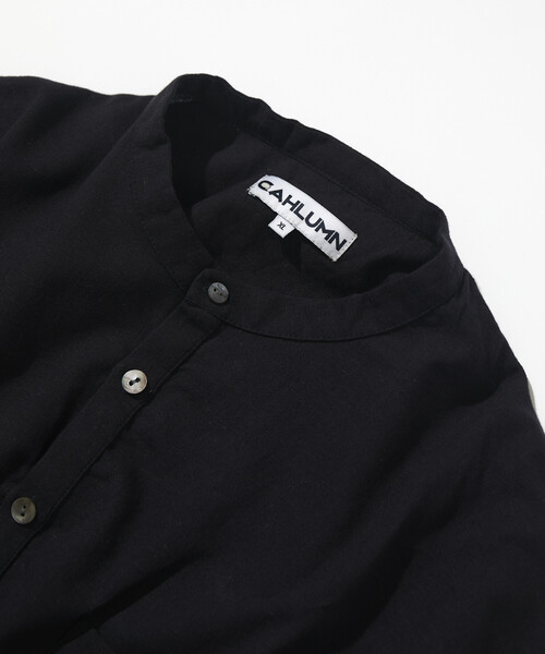 CAHLUMN(カウラム)の「CAHLUMN/カウラム Cotton Linen Pullover Shirt(シャツ/ブラウス・メンズ・ネイビー・#18/MEDIUM/LARGE/X-LARGE/XX-LARGE)」の2枚目の写真