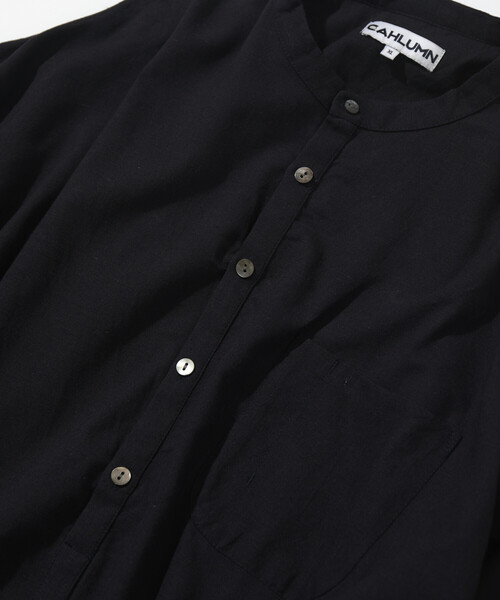 CAHLUMN(カウラム)の「CAHLUMN/カウラム Cotton Linen Pullover Shirt(シャツ/ブラウス・メンズ・ネイビー・#18/MEDIUM/LARGE/X-LARGE/XX-LARGE)」の3枚目の写真