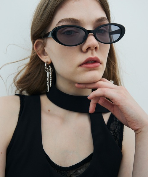 JOSE MOON（ジョゼムーン）の「TIE NECK MINI DRESS/タイネックミニドレス（ワンピース・レディース・ブラック/ブラウン・36/38）」の15枚目の写真