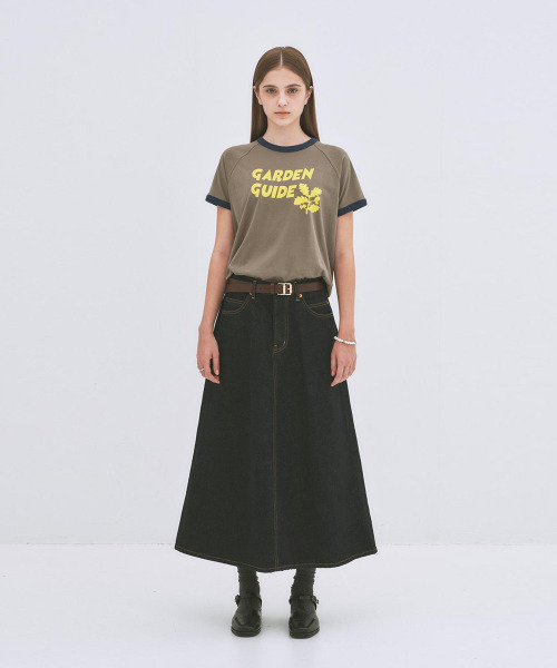 AFTERPRAY（アフタープレイ）の「[レディース] ガーデンリンガーTシャツ カーキ（Tシャツ/カットソー・レディース・その他・X-SMALL/SMALL）」の2枚目の写真