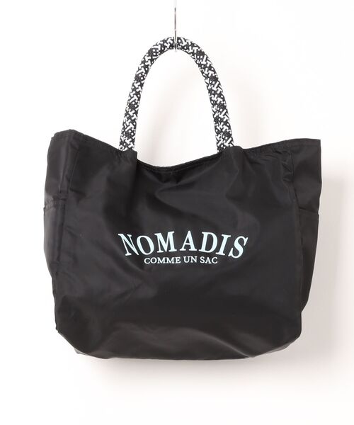 Liesse（リエス）の「【NOMADIS/ノマディス】ナイロンロゴバッグ（トートバッグ・レディース・ブラック/レッド・FREE）」の2枚目の写真