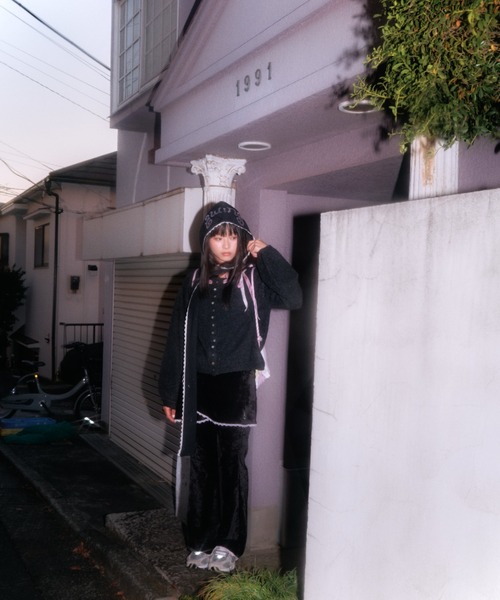 twins(nemne store)(ツインズ)の「Velvet Layered Skirt Pants(その他パンツ・レディース・Black/グレー・フリー)」の6枚目の写真