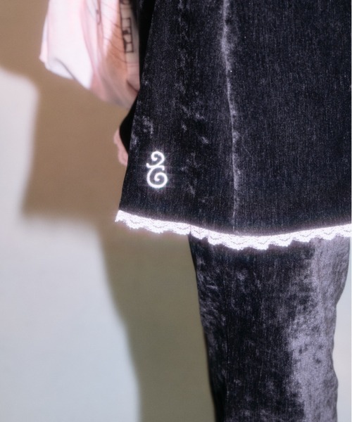 twins(nemne store)(ツインズ)の「Velvet Layered Skirt Pants(その他パンツ・レディース・Black/グレー・フリー)」の8枚目の写真