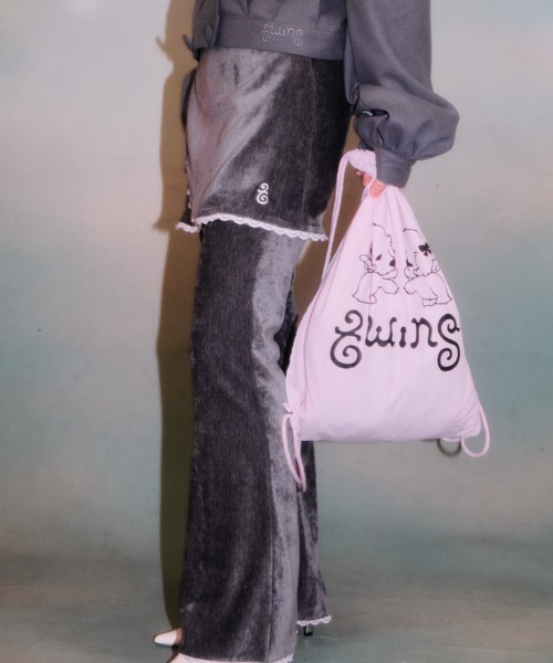 twins(nemne store)(ツインズ)の「Velvet Layered Skirt Pants(その他パンツ・レディース・Black/グレー・フリー)」の22枚目の写真