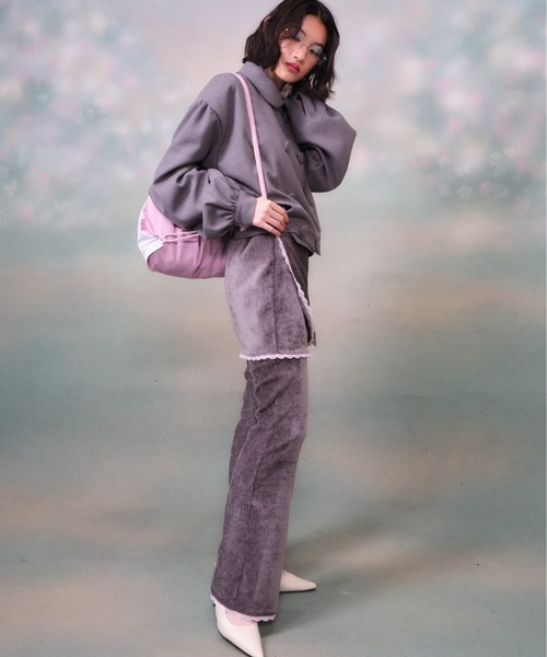 twins(nemne store)(ツインズ)の「Velvet Layered Skirt Pants(その他パンツ・レディース・Black/グレー・フリー)」の17枚目の写真