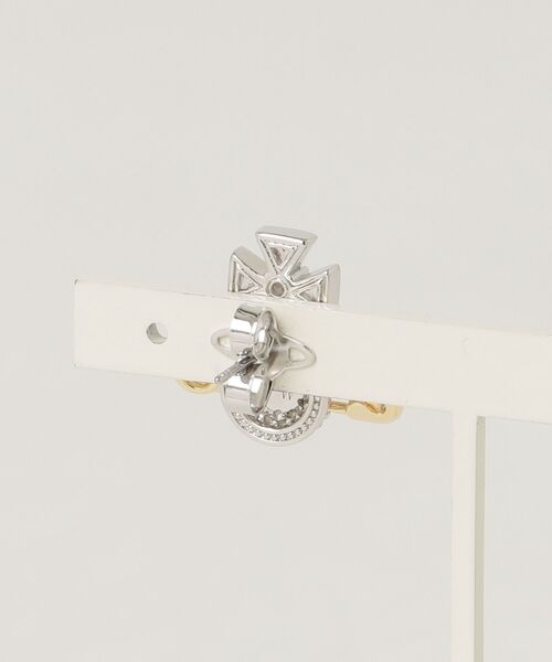 Vivienne Westwood MAN（ヴィヴィアンウエストウッドマン）の「MAN HECTORINA SINGLE STUD（ピアス（片耳用）・メンズ・ブラック/シルバー・FREE）」の3枚目の写真