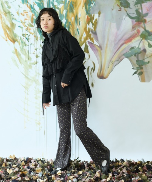 flaeu(フラユ)の「Light French Terry Big Shirt(シャツ/ブラウス・レディース・ブラウン/ブラック/アイボリー・FREE)」の14枚目の写真